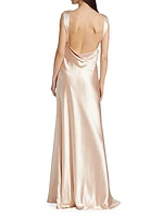 Charlie Crepe Satin Gown