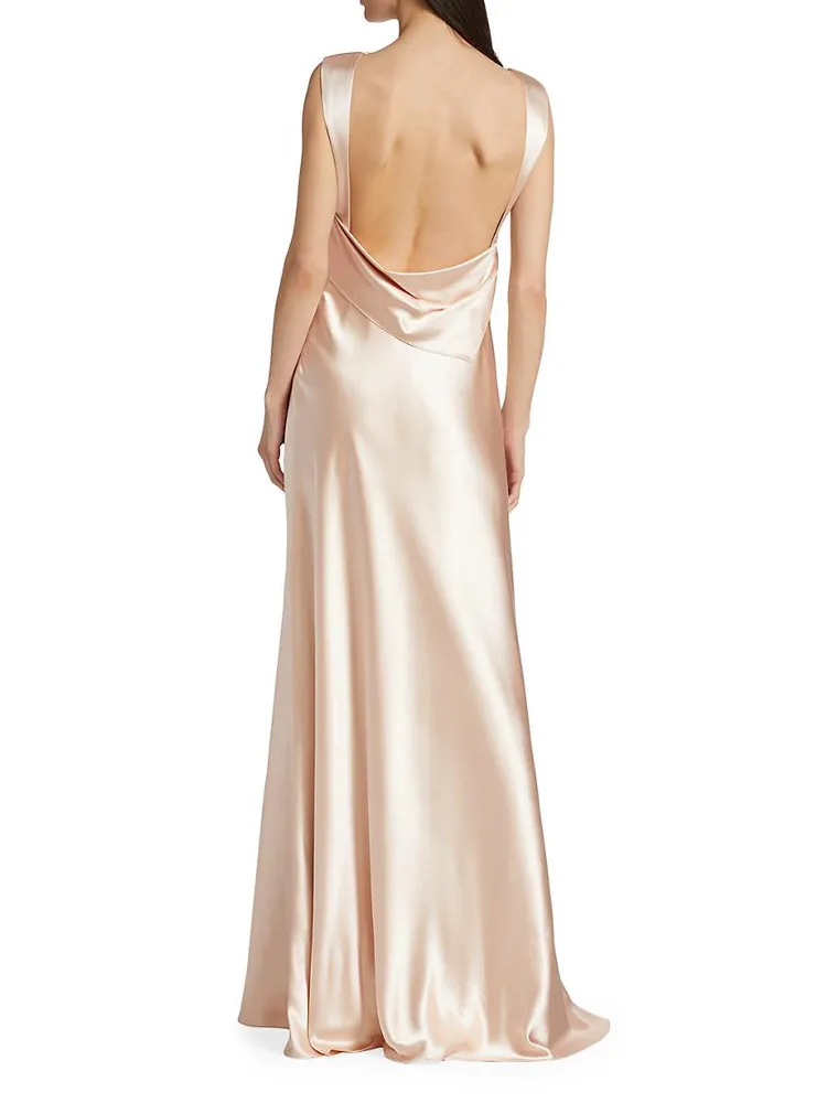 Charlie Crepe Satin Gown