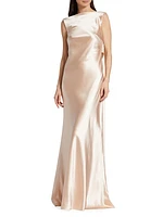 Charlie Crepe Satin Gown