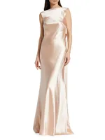 Charlie Crepe Satin Gown