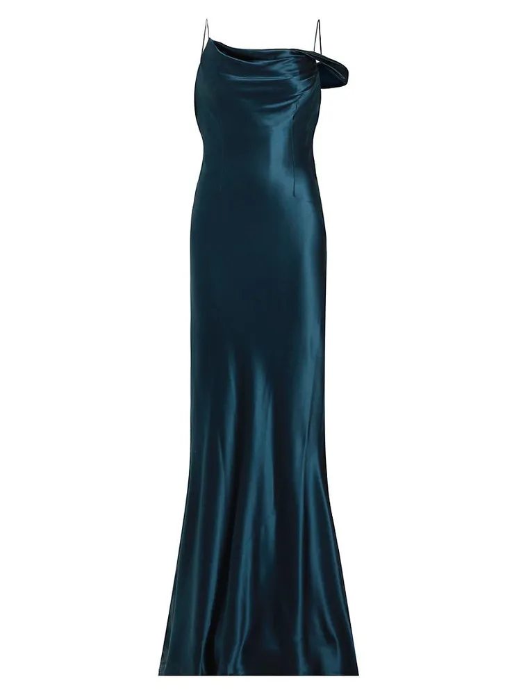 Harper Crepe Satin Slip Gown