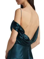 Harper Crepe Satin Slip Gown