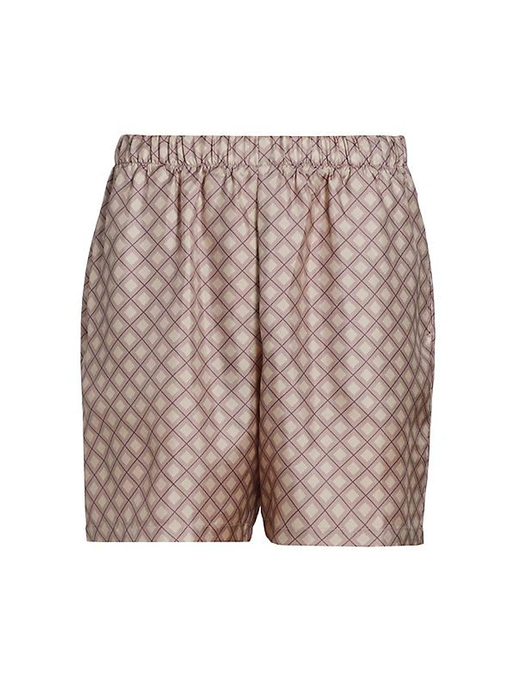 Tile Silk Shorts