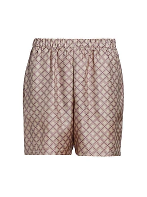 Tile Silk Shorts