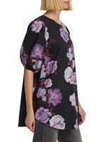 Maye Floral Cotton Poplin Tunic