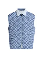 Damara Quilted Denim Vest