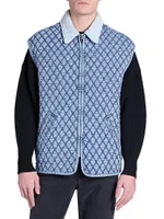 Damara Quilted Denim Vest