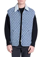 Damara Quilted Denim Vest