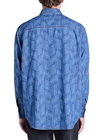 Bhelyn Tonal Geometric Shirt