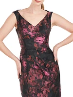 Liana Floral Column Gown