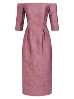 Brinley Off-The-Shoulder Midi-Dress