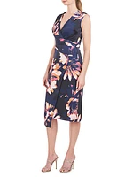 Gretel Floral Wrap Midi-Dress