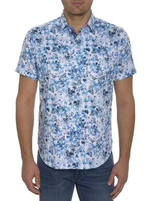 Lowell Abstract Short-Sleeve Shirt