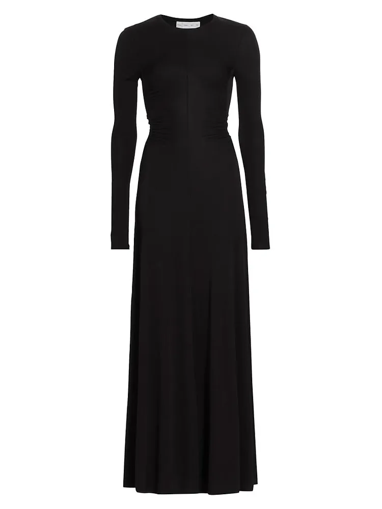 Open-Back Jersey Maxi Dress