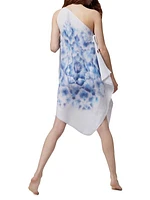 Tie-Dye Draped Cover-Up Dress