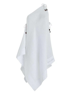 Asymmetric Linen Cover-Up Dress