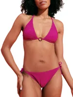 Seersucker String Bikini Top