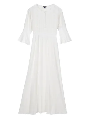 Broderie Anglaise Cover-Up Dress