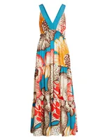 Descanso Tiered Floral Maxi Dress