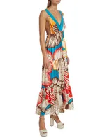 Descanso Tiered Floral Maxi Dress