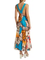 Descanso Tiered Floral Maxi Dress