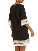 Shimmy Tassel A-Line Dress