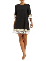 Shimmy Tassel A-Line Dress