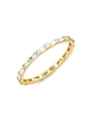 East West 14K Yellow Gold & 0.831 TCW Diamond Baguette East West Band Ring