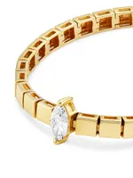 14K Yellow Gold & 0.328 TCW Diamond Tile Bracelet