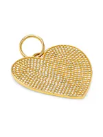 14K Yellow Gold & 1.06 TCW Diamond Heart Pendant