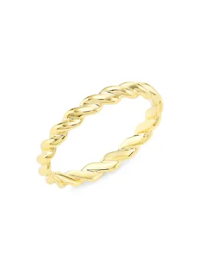 14K Yellow Gold Rope Band