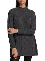 Layo Cable-Knit Cashmere Sweaterdress