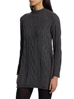 Layo Cable-Knit Cashmere Sweaterdress