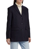 Overstriped Pinstripe Blazer