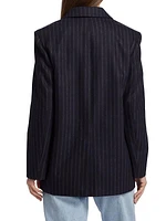 Overstriped Pinstripe Blazer