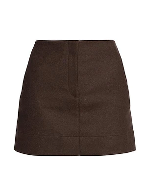 Moja Wool-Blend Miniskirt