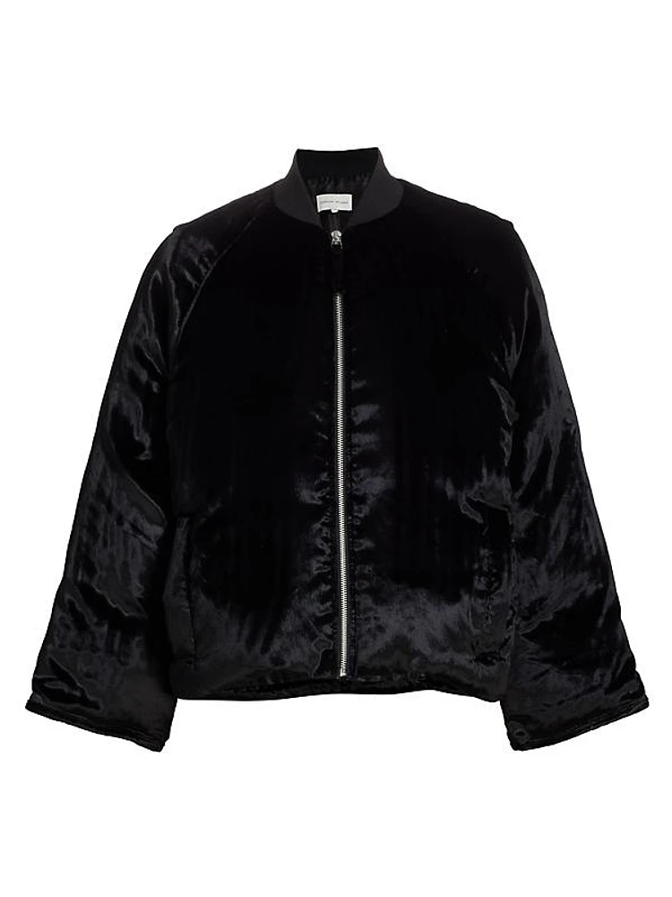 Lafu Velvet Bomber Jacket