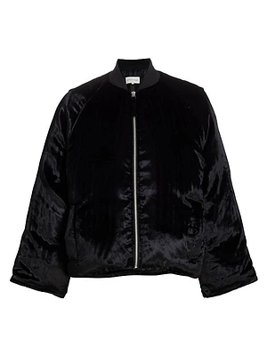 Lafu Velvet Bomber Jacket