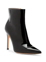 105MM Leather Ankle Booties