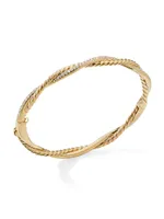 Petite Infinity Bracelet 18K Yellow Gold With Diamonds