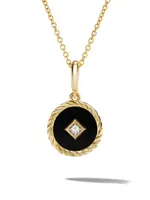 Cable Collectibles 18K Yellow Gold & Diamond Pendant Necklace