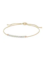 Pavéflex Station Bracelet with Diamonds in 18K Yellow Gold