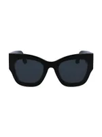 51MM V Plaque Butterfly Sunglasses