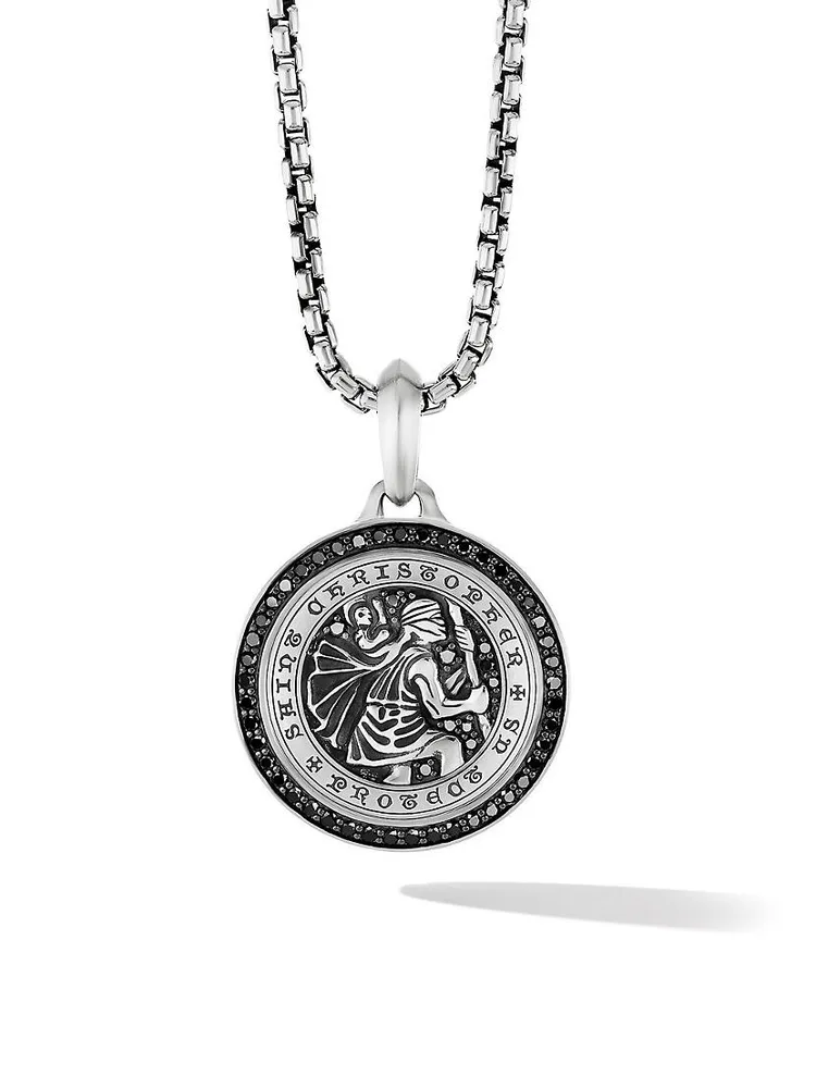 St. Christopher Amulet with Pavé Diamonds