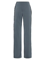 Alli Sequin-Trim Wide-Leg Pants