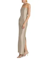 Irina Mikado Satin Gown