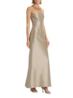 Irina Mikado Satin Gown