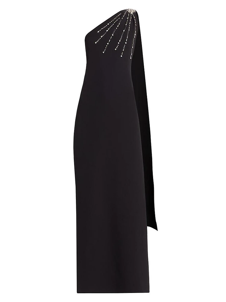 Leslie One-Shoulder Gown