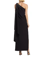 Leslie One-Shoulder Gown