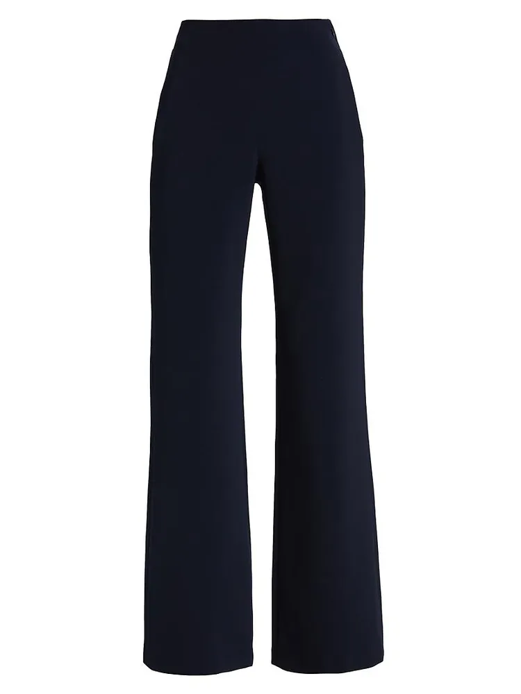 Macy Wide-Leg Crepe Pants